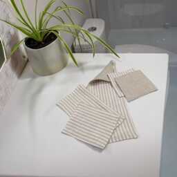 Linen Wipes - Sustainable Bath Tissue Zero Waste Home Baby Wipe Cloth Reusable Toilet Bathroom Washroom Wips - thumbnail 3