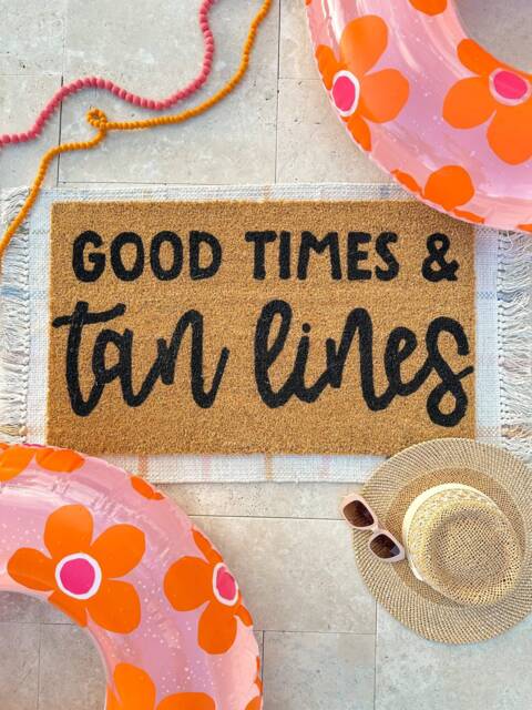 Good Times & Tan Lines Doormat