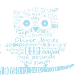 Twin Baby Boys, Personalised, Birth Announcement, Downloadable Print, Typography Poster - thumbnail 3