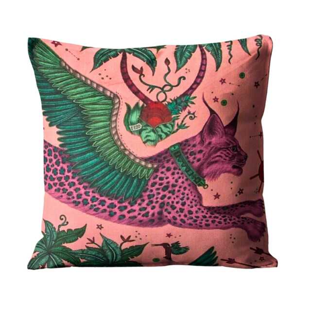 Clarke & Clarke, Coral Purple Velvet Cushion Cover, Throw Pillow Home Decor - image 1