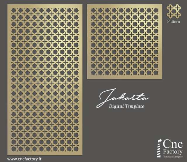 Arabesque Screen Panel Template Cnc Islamic Room Divider - Digital Download - image 1