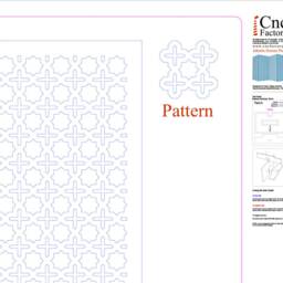 Arabesque Screen Panel Template Cnc Islamic Room Divider - Digital Download - thumbnail 4