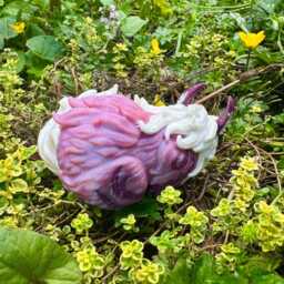 Dusty Pink Vulpin 9cm X 5cm 3D Printed Figure - thumbnail 3
