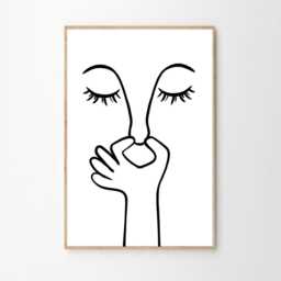Bad Smell Humorous Art Canvas Poster, Cartoon Wall Art, Bathroom Aesthetic Decor, Retro Home Printed Gift - thumbnail 2