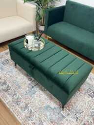 Beverley Storage Ottoman Footstool Coffee Table Pouffe Bench Chesterfield Style