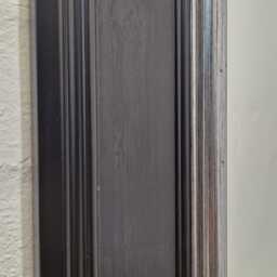 Ascent Modern Silver Black Antique Design Wood Frame Wall Mirror 111x80cm Quality Bevelled Glass Made in UK Rectangular 2 Tone - thumbnail 4