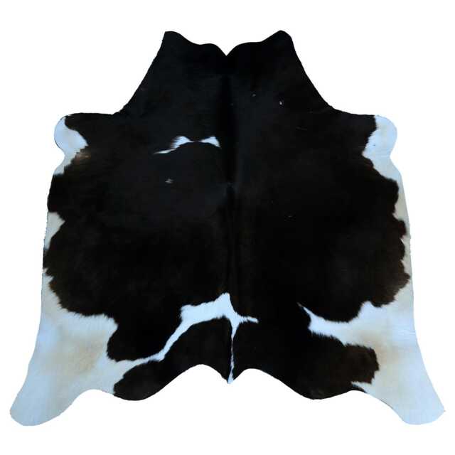 Genuine Leather Cowhide Rug - Small, Natural Black & White Accent Piece - image 1