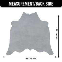 Genuine Leather Cowhide Rug - Small, Natural Black & White Accent Piece - thumbnail 3