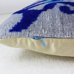 Velvet Ikat Pillow - thumbnail 4