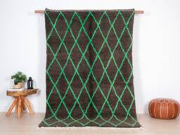 Authentic Beni Ourain Rug, Soft Moroccan Rug 5x8 Ft - thumbnail 1