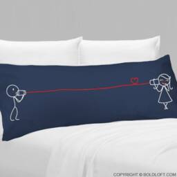 Girlfriend Gift Wife Cotton Anniversary For Her Wedding Body Pillow Cover Pillowcase Say I Love You - thumbnail 2