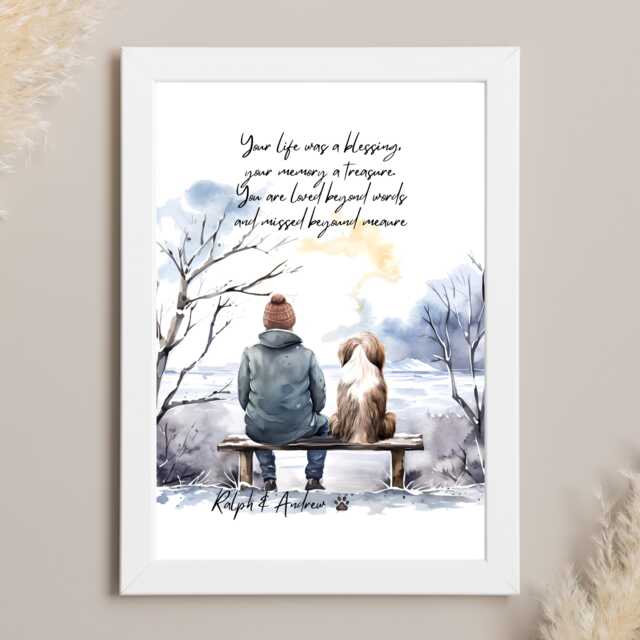 Dog Bereavement Gift, Pet Loss Gifts, Stocking Filler For Men, Memorial Rip Dog, Of Losing A Passing Away - image 1
