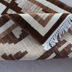 2'10x8'5 Ft Natural Runner Rug, Southwestern Design Navajo Afghan Hand Knotted Veg Dyes Wool Rug, Gray Brown Beige Earth Tones, Hallway Rug - thumbnail 4