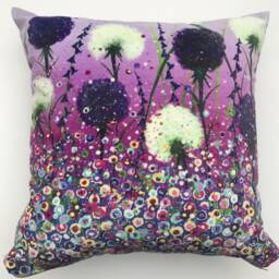Alliums Velvet Cushion - thumbnail 2