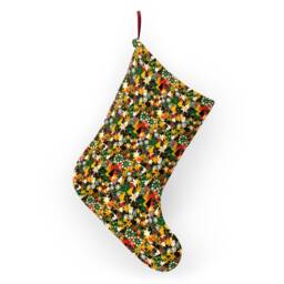 Christmas Stockings African American Print On Black Santa Sacks For Xmas Gifts Ethnic Decor - thumbnail 2
