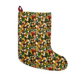 Christmas Stockings African American Print On Black Santa Sacks For Xmas Gifts Ethnic Decor - thumbnail 3