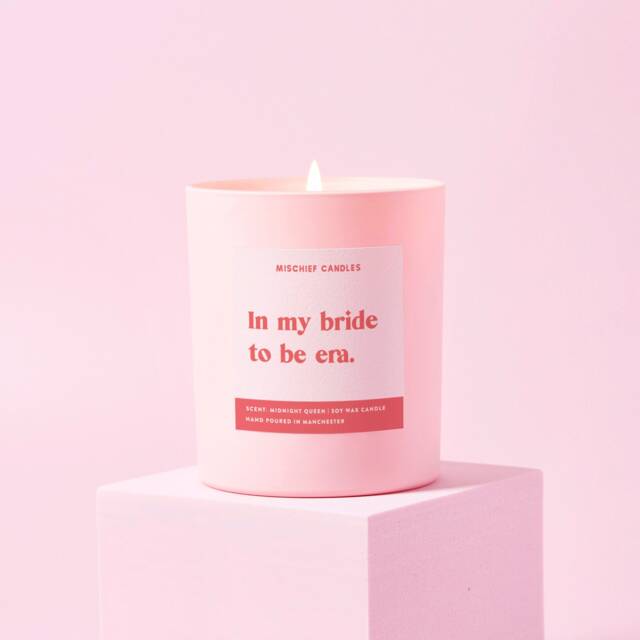 Funny Bride To Be Gift Bridal Era Gifts Soy Wax Scented Candle