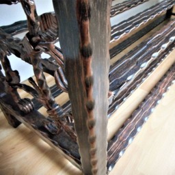 Shoe Rack Storage Bench Organiser Hallway Furniture Stand Metal Wood Shelf Entryway Unit Handmade Schuhregal Schuhbank Flur - thumbnail 4