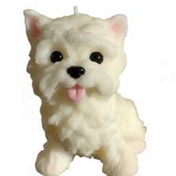 Handmade Westie Candles Vegan Eco-Friendly Gift - Delivery Duty Paid To The Usa - thumbnail 2