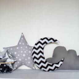 Fluffy Cloud Pillow Cotton Kids Bedroom Bed Decoration Night Sky Cot Decor Cosy Baby Gift Throw Children Toddler Sleep - thumbnail 4