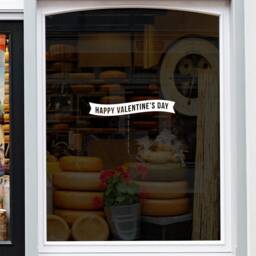 Happy Valentine's Day Shop Window Sticker Valentine Vinyl Decal Retail Display - thumbnail 3