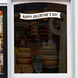 Happy Valentine's Day Shop Window Sticker Valentine Vinyl Decal Retail Display - thumbnail 2