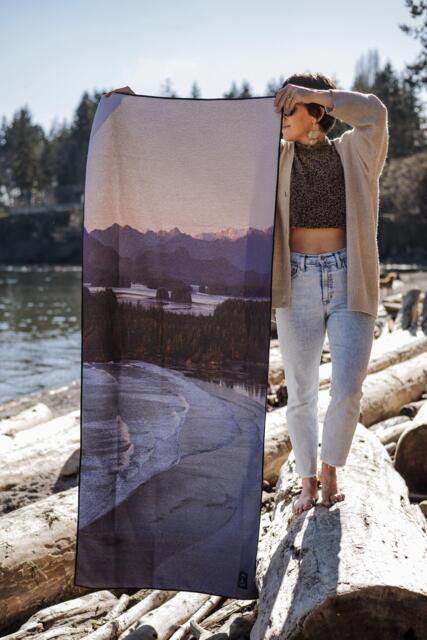 Tofino Beach Towel - Recycled, Quick Drying Travel Yoga - image 1