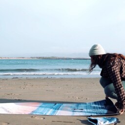 Tofino Beach Towel - Recycled, Quick Drying Travel Yoga - thumbnail 2