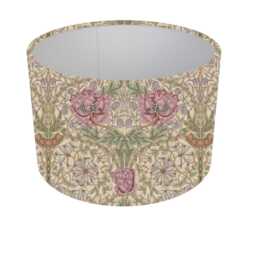 William Morris Pink Floral Lampshade, Table Lamp, Pendant Shade, Drum Made in Uk, Eden Rose, Honeysuckle The Cray Stardust - thumbnail 2