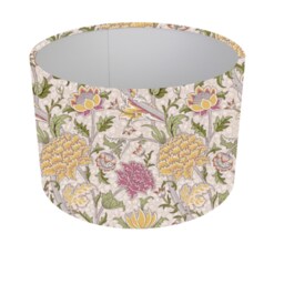 William Morris Pink Floral Lampshade, Table Lamp, Pendant Shade, Drum Made in Uk, Eden Rose, Honeysuckle The Cray Stardust - thumbnail 3
