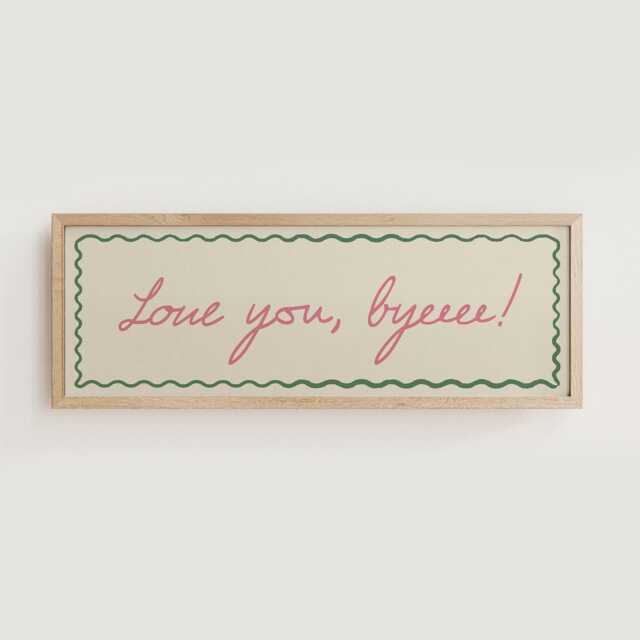 Love You Bye Print Hallway Doorway Panoramic Art - Unframed - image 1
