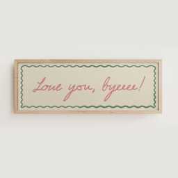 Love You Bye Print Hallway Doorway Panoramic Art - Unframed - thumbnail 1