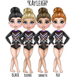 Personalized Cheerleader Cushion Watercolor Style Gymnastics Gift - thumbnail 3