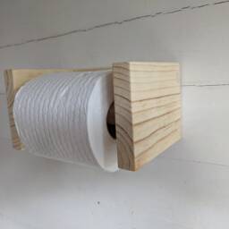 Reclaimed Wooden Toilet Roll Holder - thumbnail 2