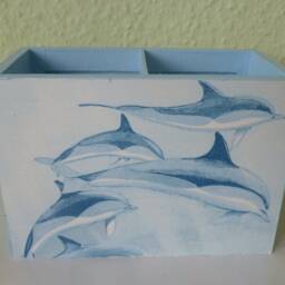 Utensil Box Pencil Dolphins - thumbnail 3