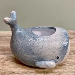 Ceramic Whale Planter Seaside Cosy Home D??cor Marine Ocean Indoor Ornamental Plant Pot - thumbnail 3
