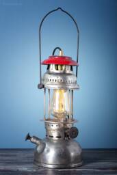 Industrial Pendant Storm Lantern - Dimmable Steampunk Edison Light 100% Handmade in Greece