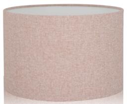 Shetland Oslo Blush Pink Brushed Linen Style Cylinder/Drum Lampshades Pendant Shade Table, Colourful Home Decor, Handmade in UK