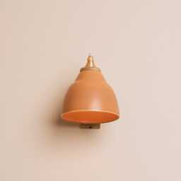 Terracotta Right-Angle Element Wall Light in Ceramic & Oak - thumbnail 3