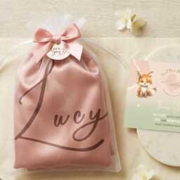 Personalised Silk Pillow Case Eye Mask Pouch, Monogrammed Sleep Gift For Her , Bridesmaid Proposal - thumbnail 3