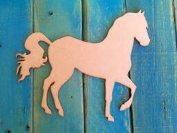 "Unfinished, Wooden, Horse, Diy Craft, Unpainted For Wall Decor, Wreath, Room, Avaiable From 1"" To 42" - thumbnail 1