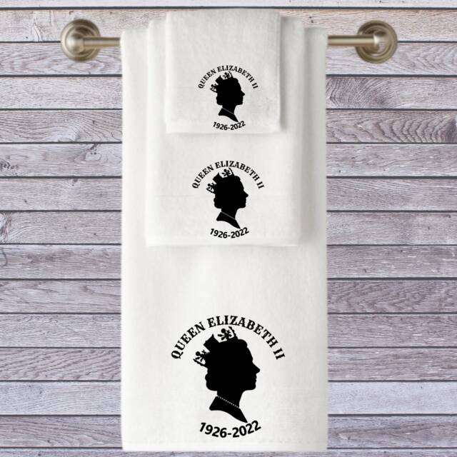 Queen Elizabeth Ii Remembrance Towel Personalized Luxury Cotton