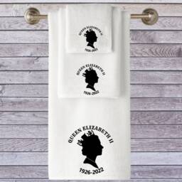 Queen Elizabeth Ii Remembrance Towel Personalized Luxury Cotton