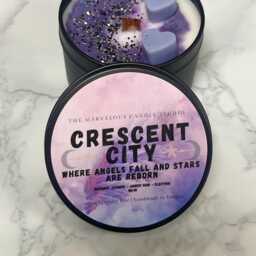 Crescent City Candle - Merch Fan Parody Booktok Fantasy Romance Gift Romantasy Bookshelf Decor - thumbnail 3