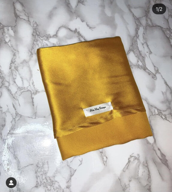 Mustard Satin Pillowcases