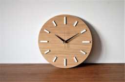 Oak Veneer Wall Clock, 11.9