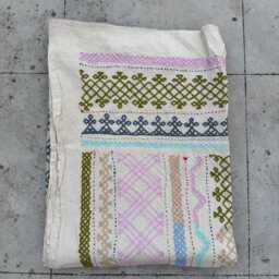 Cotton Suzani Quilt - Traditional Hand Embroidery, Bohemian Throw Blanket, Decorative Folk Textile - thumbnail 4
