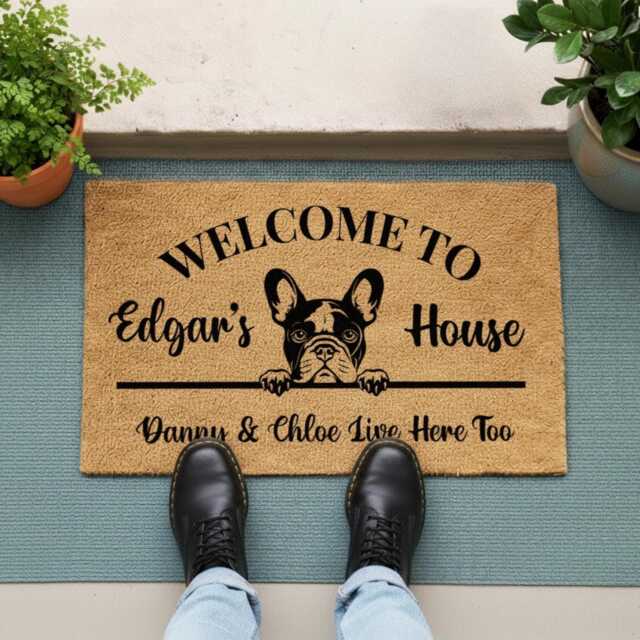 Best Selling Custom Dog Breed Welcome Mat - Doormat For Canine Enthusiasts Customized Owner Gift Rug - image 1
