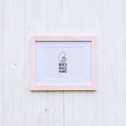 A5 Picture Frame - Pink Handmade Free Standing Modern- Rustic Vintage Antique Photo Wooden Frames With Mount Option - thumbnail 3