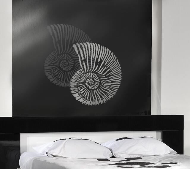 Large Stencil Fossil Shell - Reusable Stencils Better Than Wall Decals - image 1